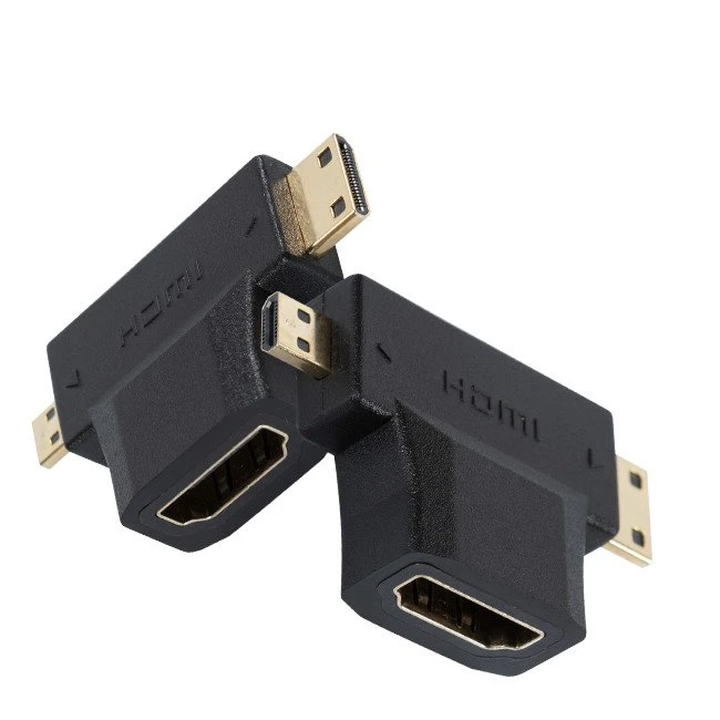 מתאם HDMI זכר למיני ומיקרו HDMI