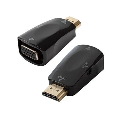 מתאם HDMI ל-VGA עם יציאת דודיו 3.5 מ"מ