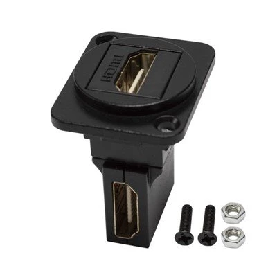 מתאם חיבור ללוח HDMI בזווית ישרה ממיר נקבה לנקבה