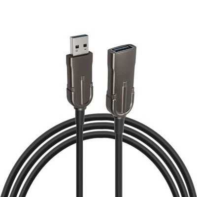 USB3.0 כבל זכר לנקבה עם מעטפת מצופה ניקל שחור