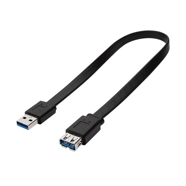 USB 3.0 הקלד כבל מאריך שטוח זכר לנקבה