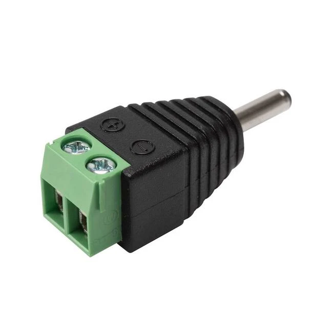 Male DC Barrel Power Plug Screw-on Wire Connector Terminal Block