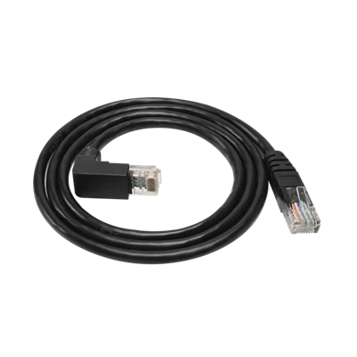 כבל רשת LAN RJ45 עם זווית של 90 מעלות כלפי מטה