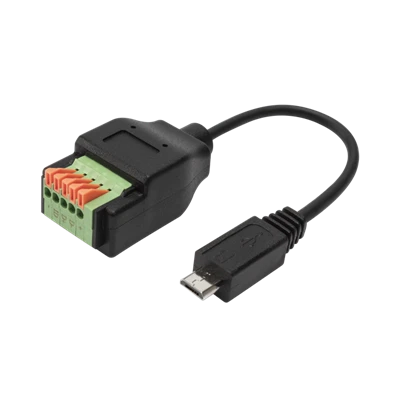 כבל מיקרו USB2.0 BM To 5pins Block Terminal עם כפתור
