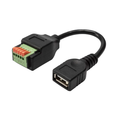USB2.0 כבל מאריך של בלוק מסוף עם 5 פינים עם לחצן לחיצה