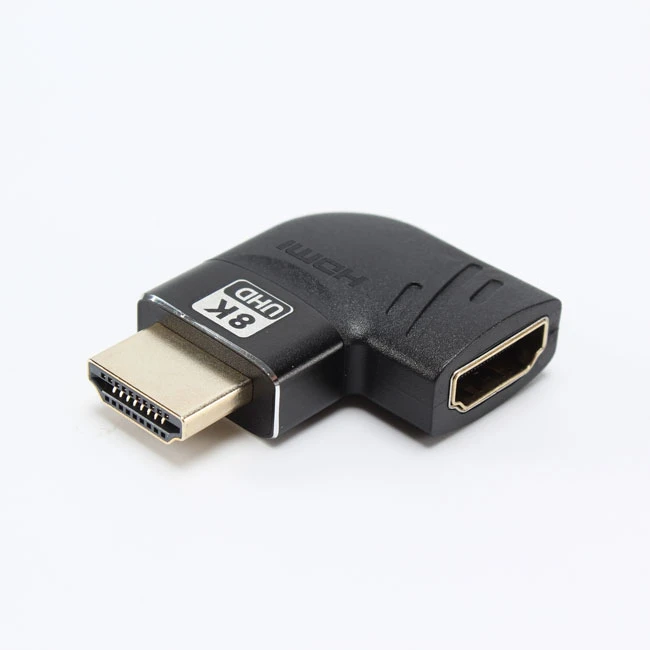 OEM 8K 90 Degree Angle HDMI2.1 Male To Female Adapter Coupler