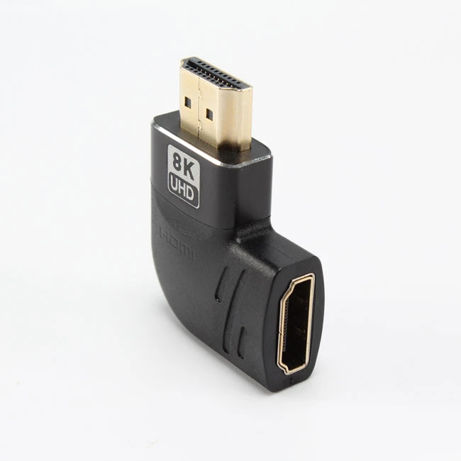 OEM 8K 90 Degree Angle HDMI2.1 Male To Female Adapter Coupler