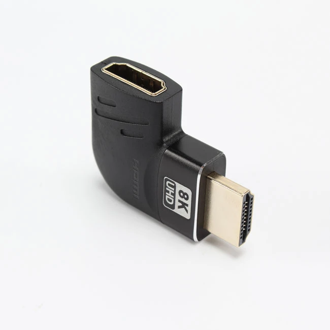 OEM 8K 90 Degree Angle HDMI2.1 Male To Female Adapter Coupler